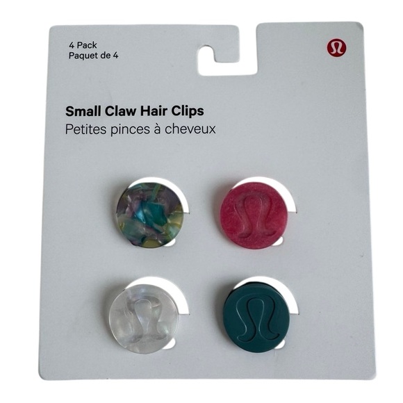Lululemon Small Claw Hair Clips 4 Pack